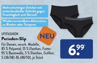 Aldi Süd UP2FASHION Perioden-Slip Größen: S (36/38)-XL (48/50), je Stück Angebot