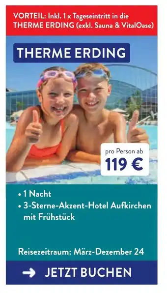 Aldi Süd THERME ERDING Angebot