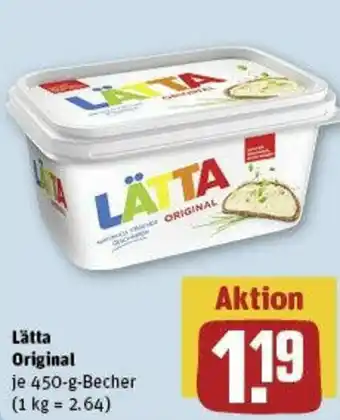 REWE Lätta Original  450-g-Becher Angebot