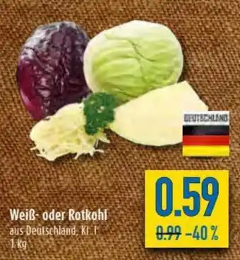 diska Weiß oder Rotkohl 1kg Angebot