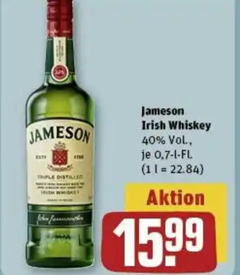 REWE Jameson Irish Whiskey 0.7-1-FL. Angebot