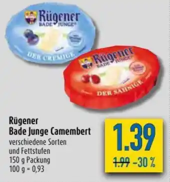 diska Rügener Bade Junge Camembert 150g Angebot