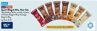Aldi Süd ALDI SPORTS Sport-Riegel-Mix, 16er-Set Angebot