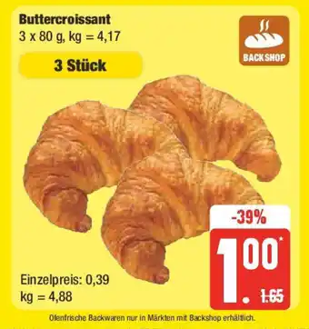 Edeka Buttercroissant 3 X 80G Angebot