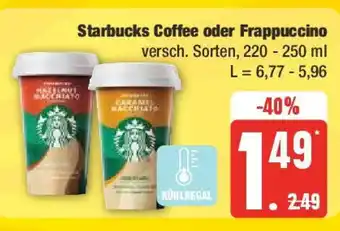 Edeka Starbucks Coffee oder Frappuccino 220-250ml Angebot