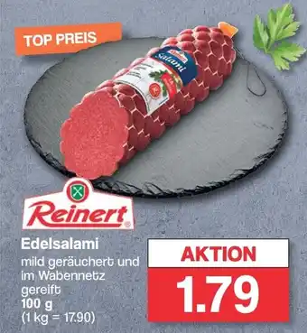 Famila Nord West Reinert Edelsalami mild geräuchert und im Wabennetz gereift 100 g Angebot