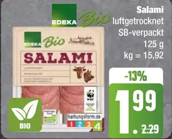 Edeka SALAMI 125g Angebot