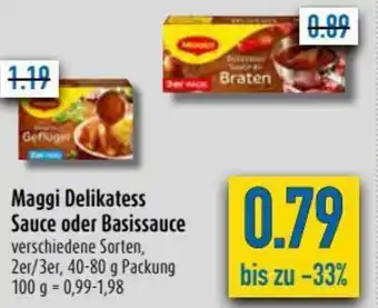 diska Maggi Delikatess Sauce oder Basissauce 40-80g Angebot