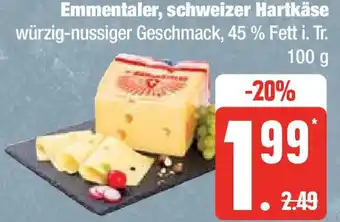 Edeka Emmentaler, schweizer Hartkäse 100 g Angebot