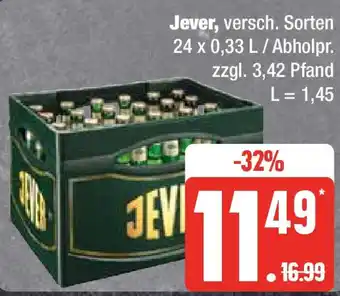 Edeka Jeve 24 x 0,33 L/Abholpr. Angebot