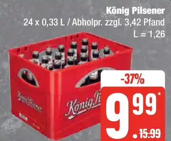 Edeka König Pilsener 24 x 0,33 L / Abholpr.. Angebot