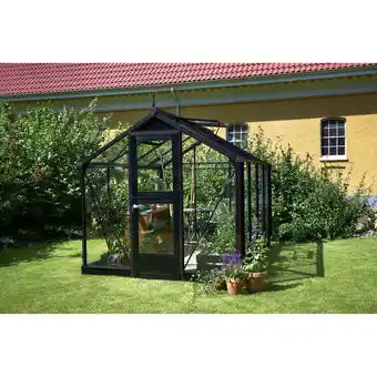 toom Baumarkt Juliana Gewächshaus 'Compact' 6,6 m² 224 x 296 cm 3 mm Sicherheitsglas anthrazit/schwarz Angebot