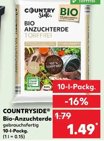 Kaufland COUNTRYSIDE Bio-Anzuchterde 10-l-Packg. Angebot