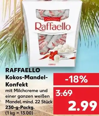 Kaufland RAFFAELLO Kokos-Mandel-Konfekt 230 g Packg. Angebot