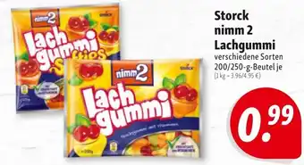 Nah & Frisch Storck nimm 2 Lachgummi 200/250 g Beutel Angebot