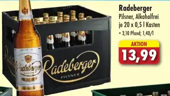 Lösch Depot Radeberger Pilsner, Alkoholfrei je 20 x 0,5 l Kasten Angebot