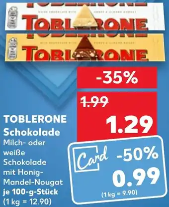 Kaufland TOBLERONE Schokolade 100 g Stück Angebot