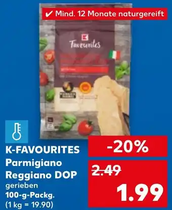 Kaufland K-FAVOURITES Parmigiano Reggiano DOP 100 g Packg. Angebot