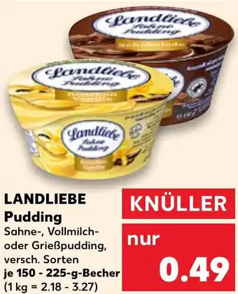 Kaufland LANDLIEBE Pudding 150-225 g Becher Angebot