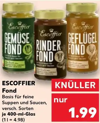 Kaufland ESCOFFIER Fond 400 ml Glas Angebot