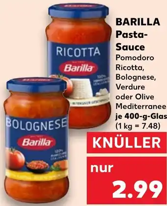 Kaufland BARILLA Pasta-Sauce 400 g Glas Angebot