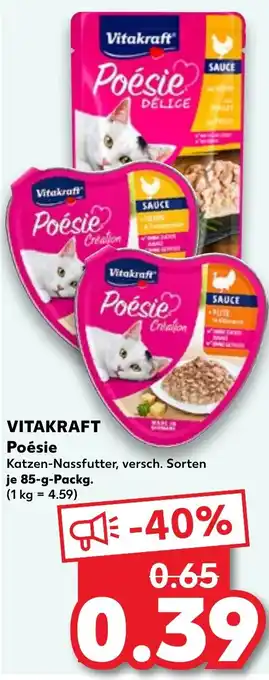 Kaufland VITAKRAFT Poésie 85 g Packg. Angebot