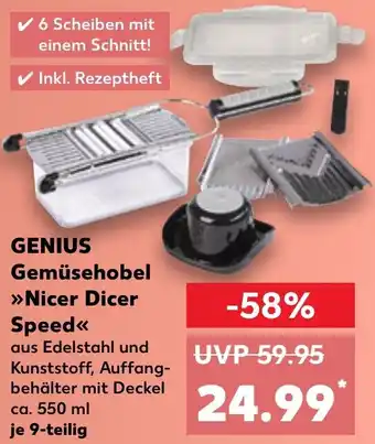 Kaufland GENIUS Gemüsehobel Nicer Dicer Speed 9-teilig Angebot