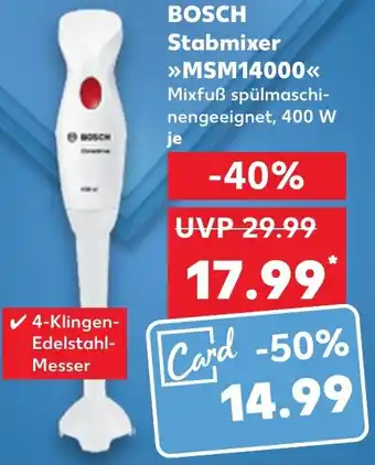 Kaufland BOSCH Stabmixer MSM14000 Angebot