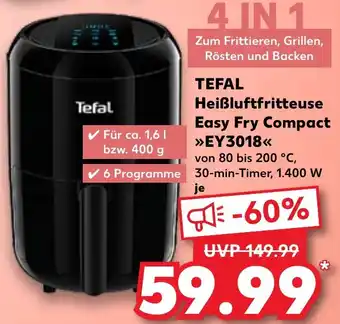 Kaufland TEFAL Heißluftfritteuse Easy Fry Compact EY3018 Angebot