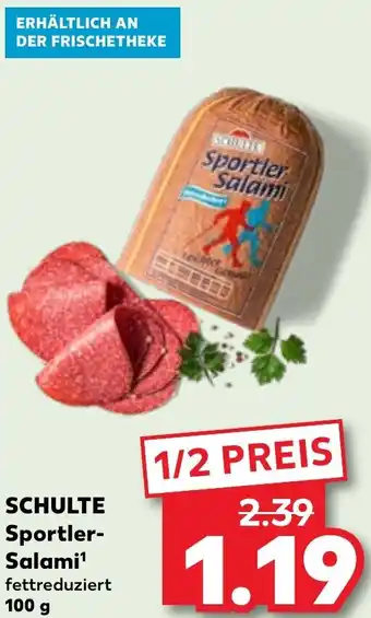 Kaufland SCHULTE Sportler Salami 100 g Angebot