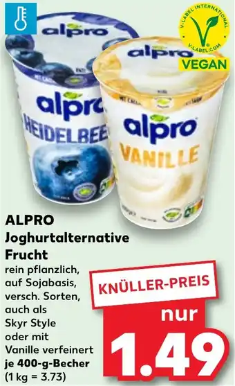 Kaufland ALPRO Joghurtalternative Frucht 400 g Becher Angebot