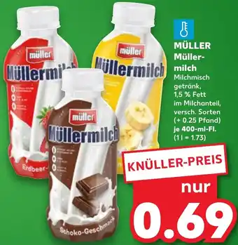 Kaufland MÜLLER Müllermilch 400 ml Fl. Angebot