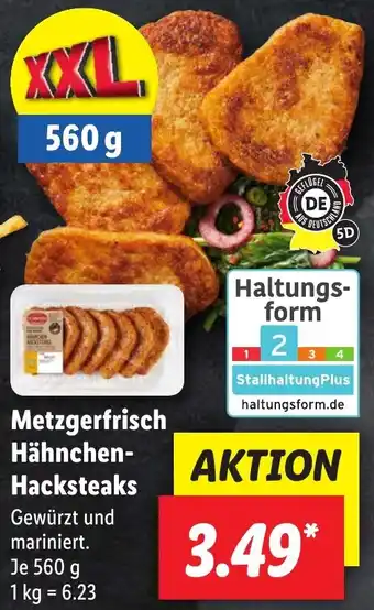 Lidl Metzgerfrisch Hähnchen Hacksteaks 560 g Angebot