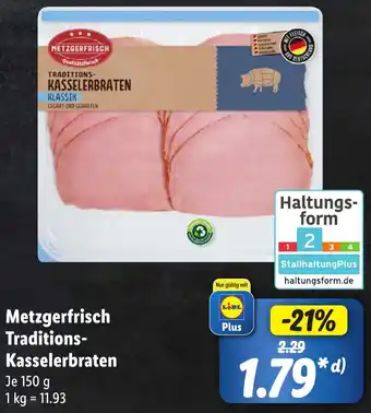 Lidl Metzgerfrisch Traditions-Kasselerbraten 150 g Angebot