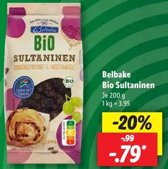 Lidl Belbake Bio Sultaninen 200 g Angebot