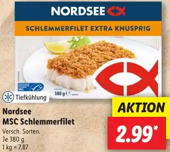 Lidl Nordsee MSC Schlemmerfilet 380 g Angebot