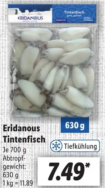 Lidl Eridanous Tintenfisch 630 g Angebot