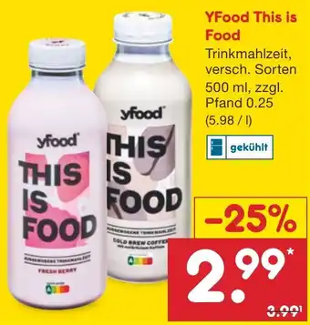 Netto Marken-Discount YFood This is Food Trinkmahlzeit 500 ml Angebot