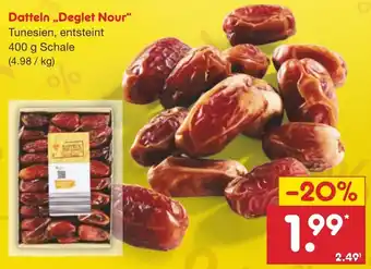 Netto Marken-Discount Datteln ,,Deglet Nour" 400 g Schale Angebot