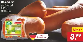 Netto Marken-Discount Bockwurst 800 g Angebot