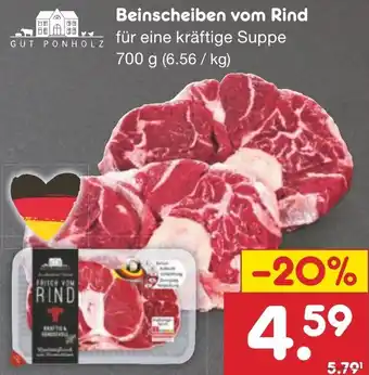 Netto Marken-Discount GUT PONHOLZ Beinscheiben vom Rind 700 g Angebot