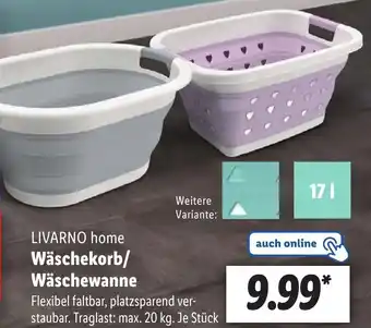 Lidl LIVARNO home Wäschekorb/ Wäschewanne Angebot