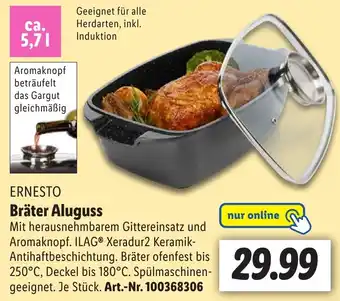 Lidl ERNESTO Bräter Aluguss Angebot