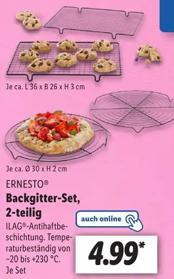 Lidl ERNESTO Backgitter Set, 2-teilig Angebot