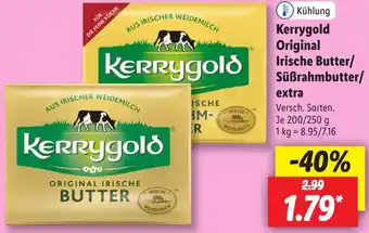 Lidl Kerrygold Original Irische Butter/ Süßrahmbutter/ extra 200/250 g Angebot