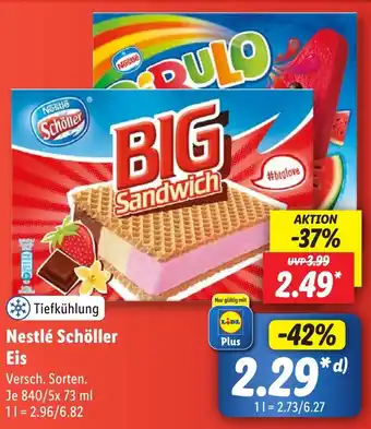 Lidl Nestlé Schöller Eis 840/5x73 ml Angebot