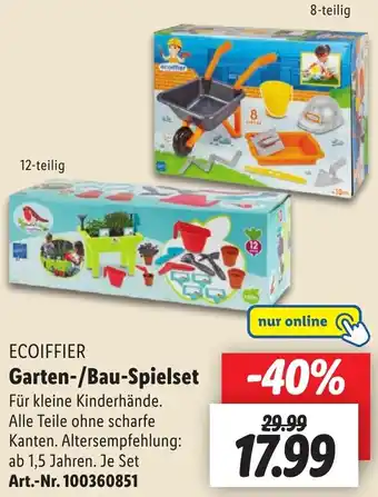 Lidl ECOIFFIER Garten/Bau-Spielset Angebot