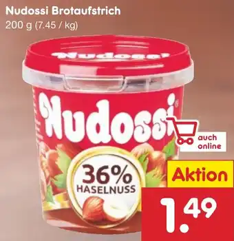 Netto Marken-Discount Nudossi Brotaufstrich 200 g Angebot