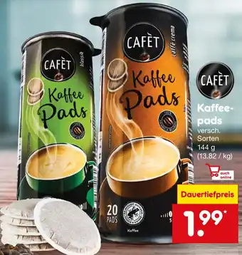 Netto Marken-Discount CAFÈT Kaffeepads 144 g Angebot