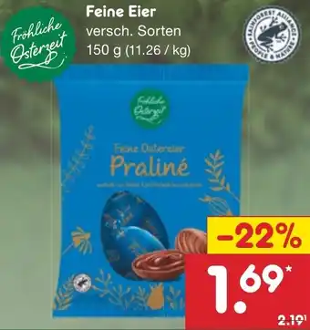 Netto Marken-Discount Fröhliche Osterzeit Feine Eier 150 g Angebot